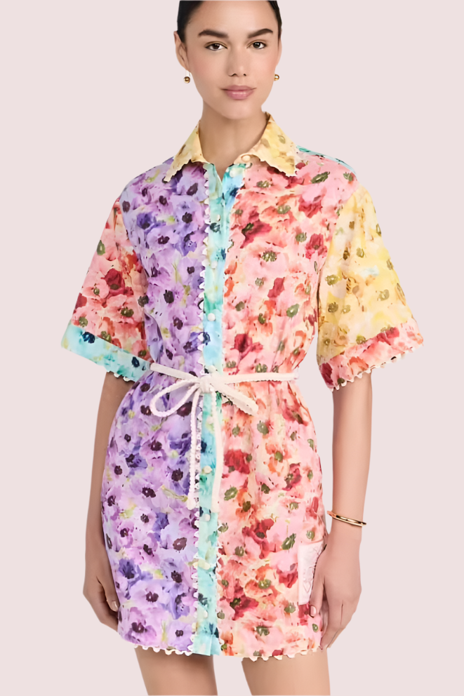 Zimmermann Lightburst Mini Shirt Dress photo 4