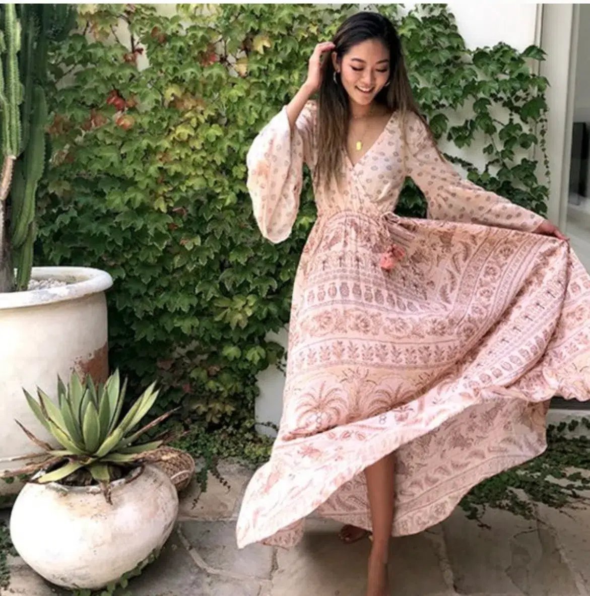 Tigerlily Aziza Maxi Dress Print Size 10 photo 5