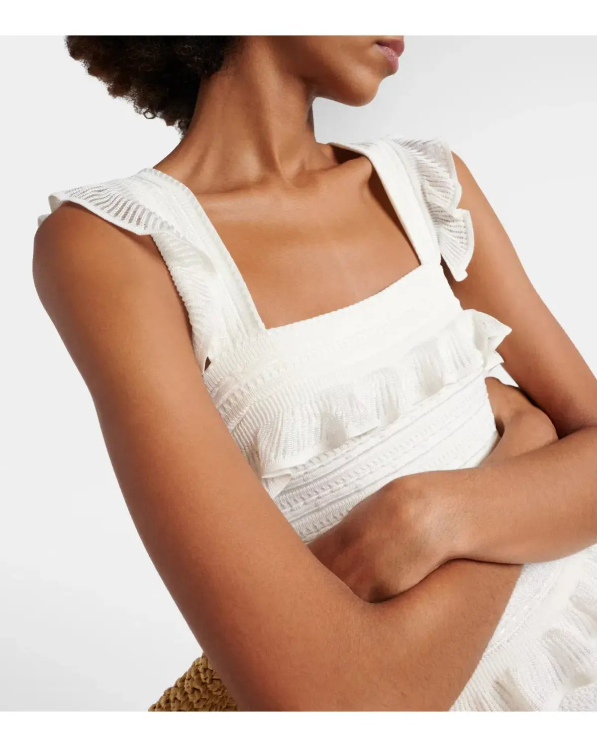 Zimmermann Natura Ruffle Dress in Parchment Size 1 / AU 10 photo 3