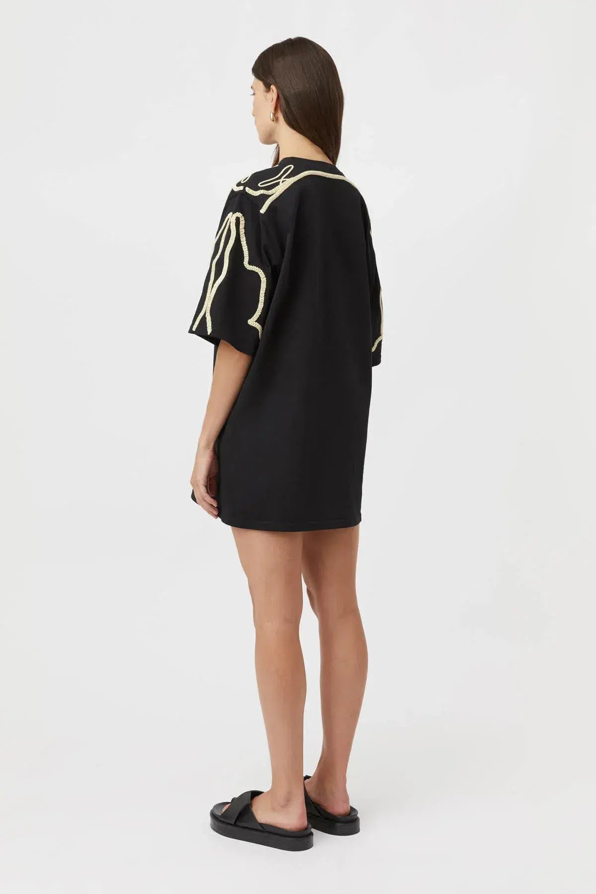 Camilla and Marc Lanza Tee Dress Black Size 8 photo 4