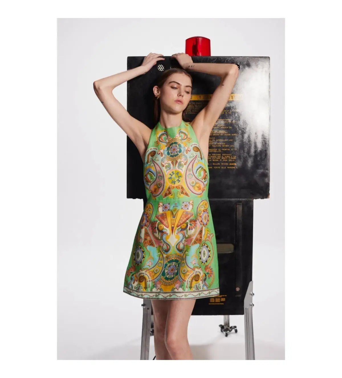 Alemais Pinball Print Mini Dress Multi Size AU 10 photo 2