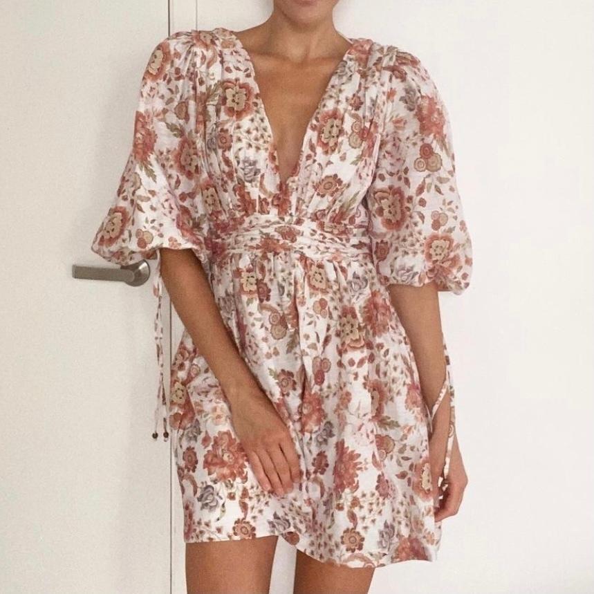 Ministry of Style Nu Boheme Mini Dress Boho Floral Print Size 6 photo 2