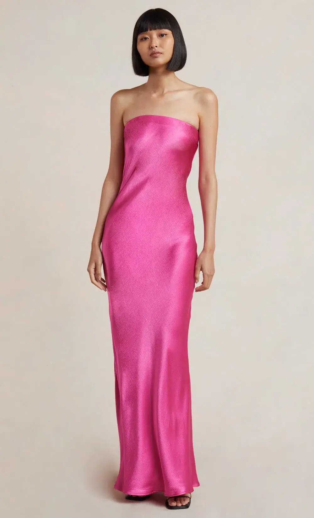 Bec & Bridge Moondance Midi Dress Deep Pink Size 8 photo 5