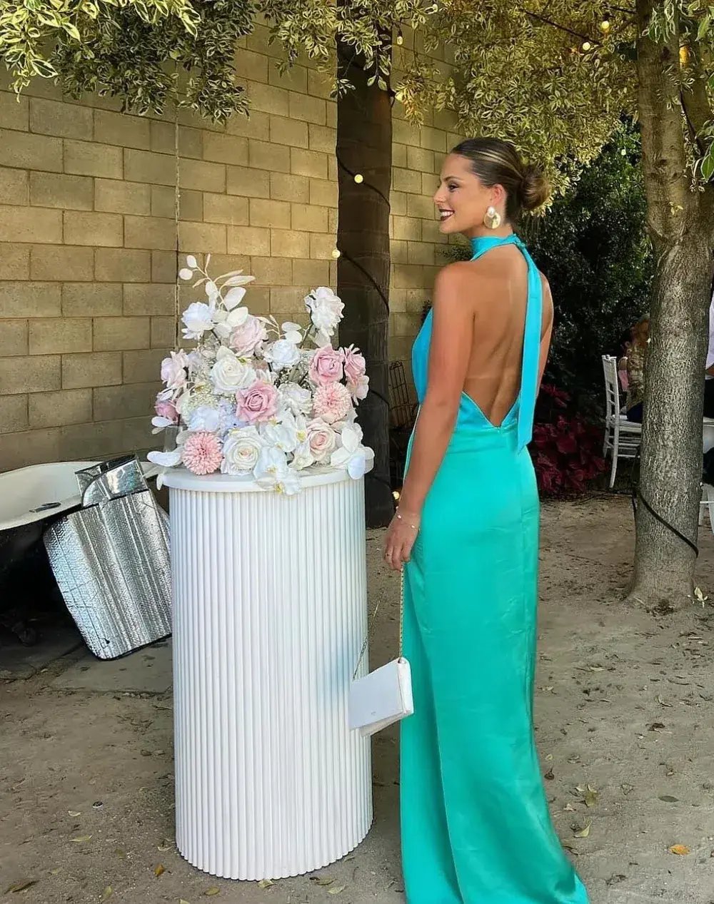 The Wolf Gang Oahu Slip Dress Aquamarine Size S / AU 8 photo 6