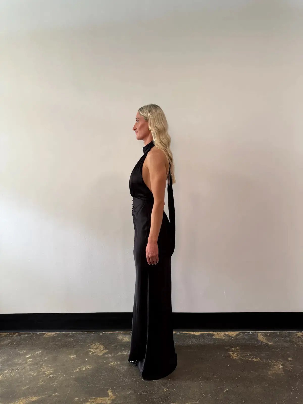 Shona Joy Agnes Halter Neck Maxi Dress Black Size AU 6 photo 3