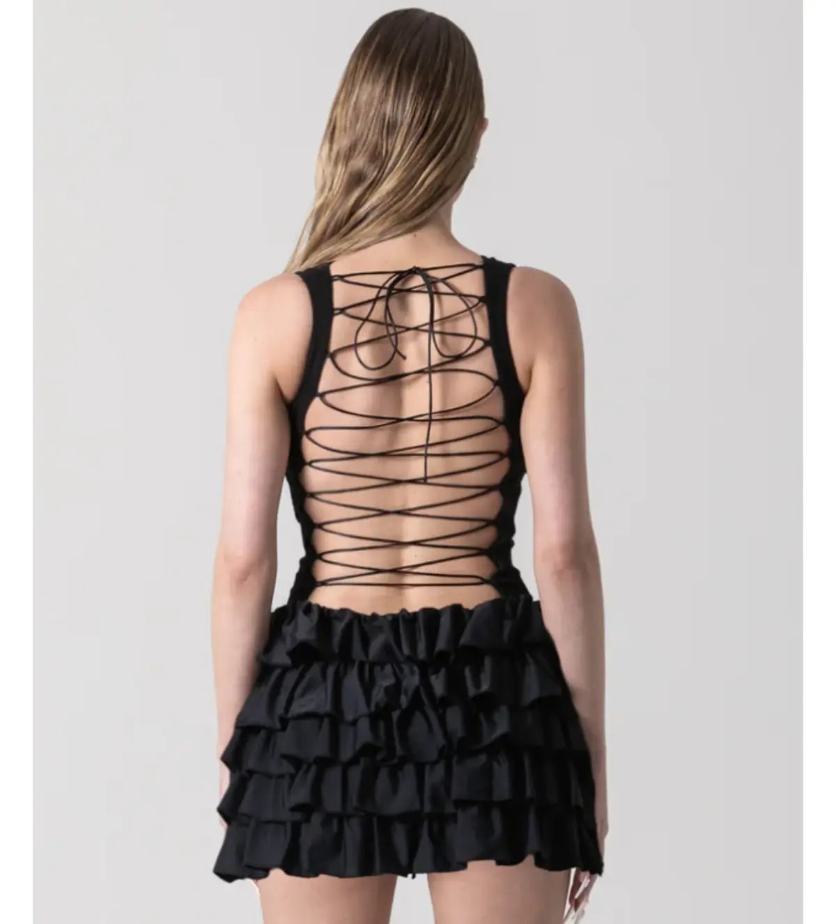 Bye Bambi Yurah Mini Dress Black Size XS  / Size AU 6 photo 4