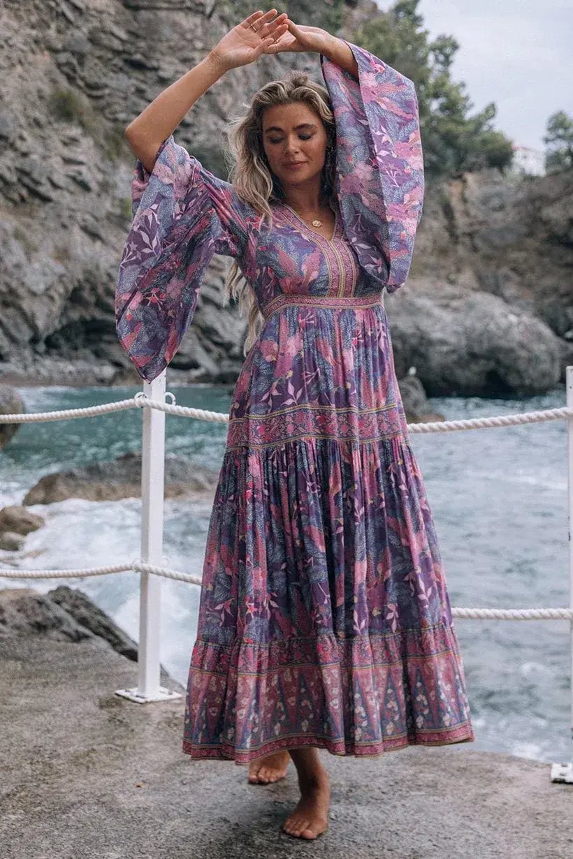 Spell & The Gypsy Collective Bianca Gown Wisteria Size M photo 2