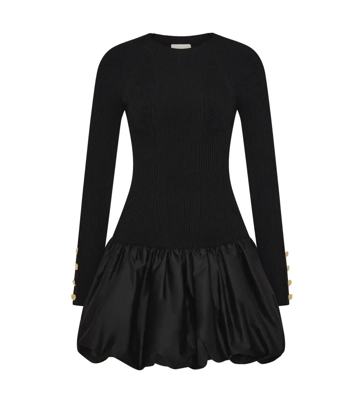 Aje Moonlight Knit Mini Dress Black Size AU 8 photo 5