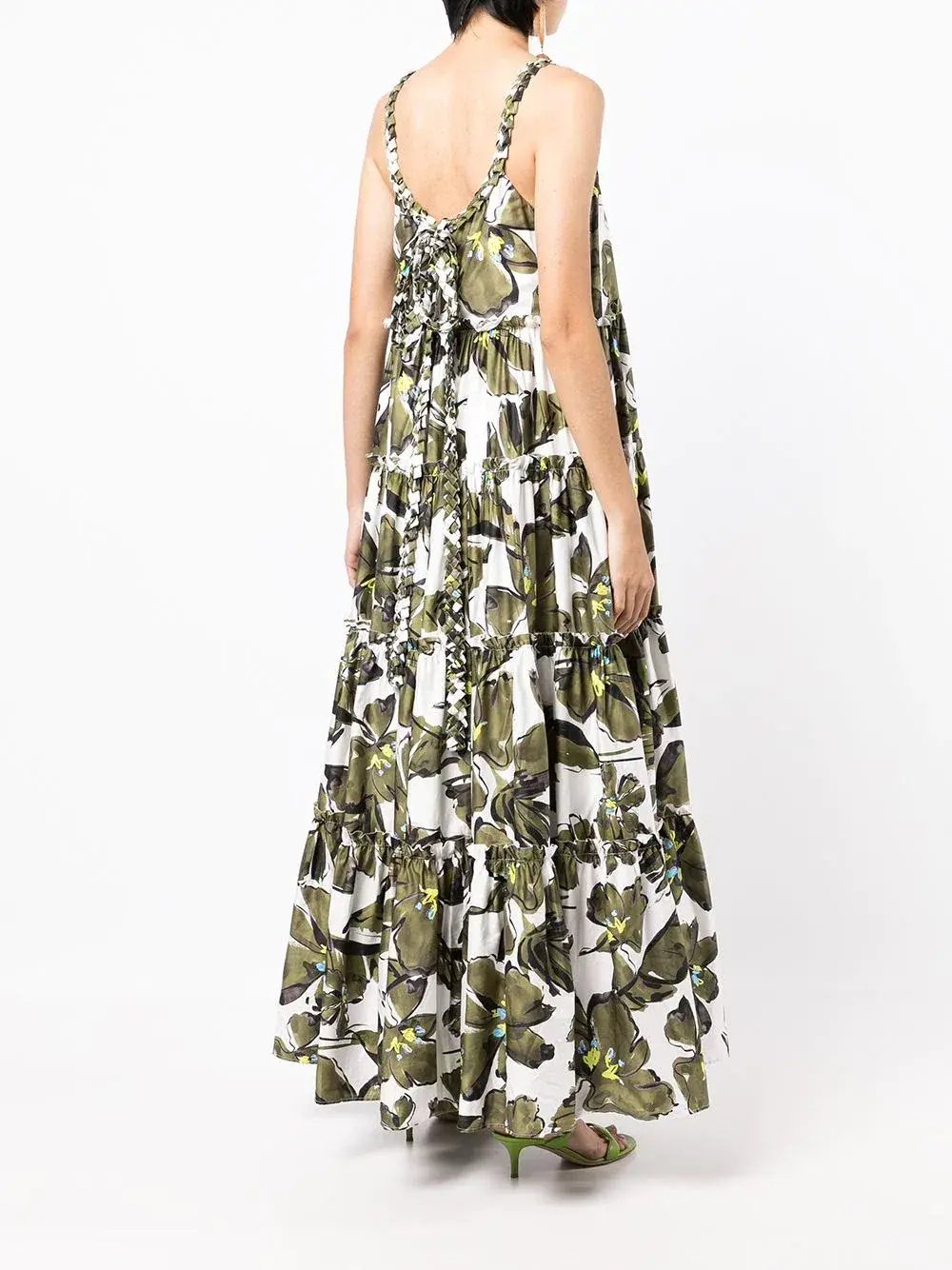 Aje Oasis Strap Maxi Dress Olive Leaf Size 4 photo 3