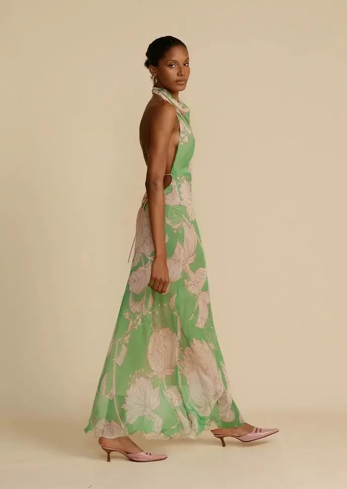 Arcina Ori Josefine Dress Green Floral Size Small/ AU 8 photo 2