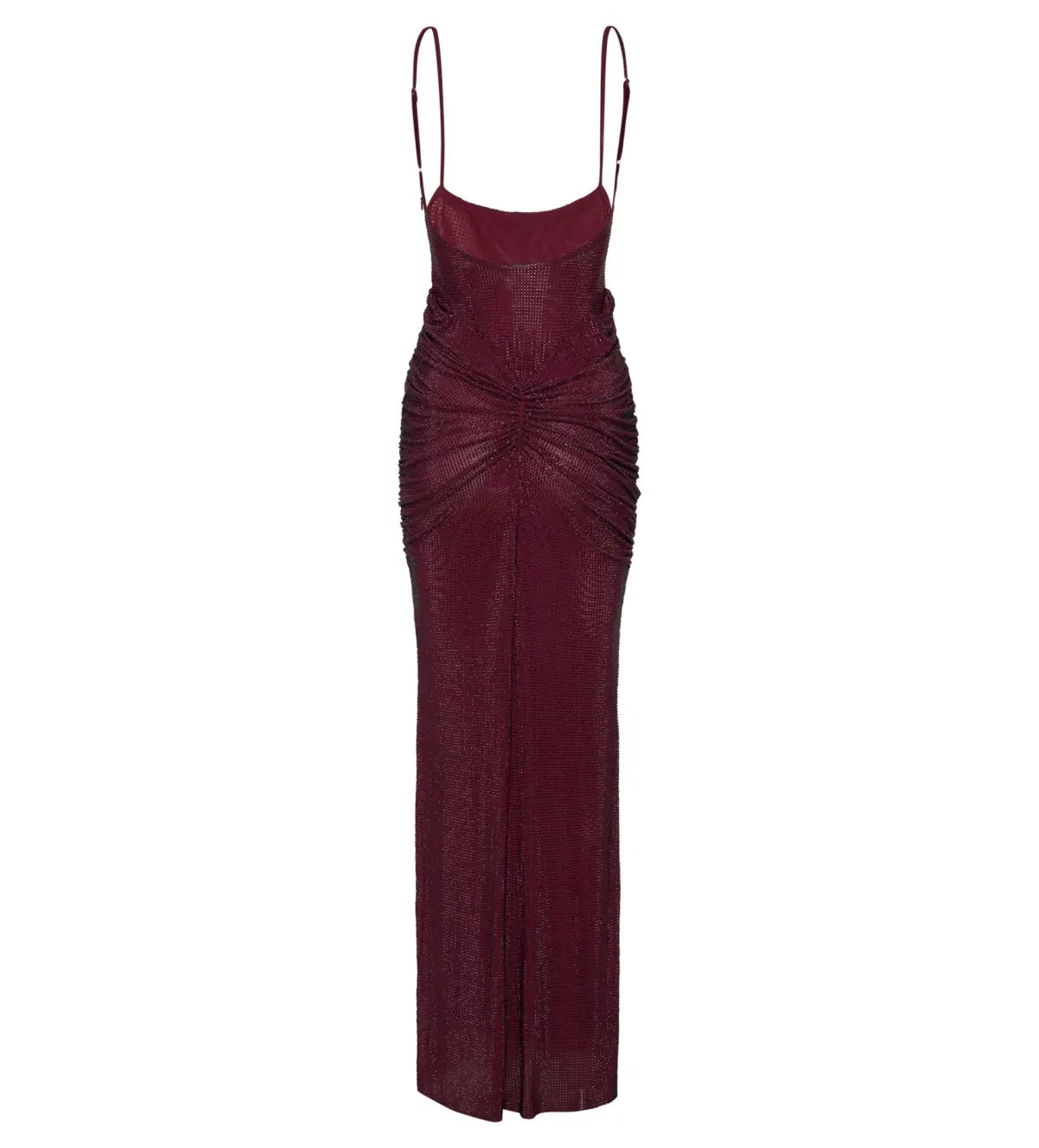 Meshki Roisin Diamante Satin Maxi Dress Mahogany AU 4 photo 7