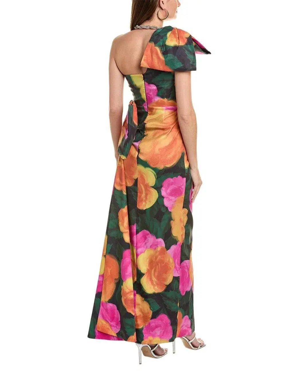 Rachel Gilbert Fauve Gown Floral Size 3 / AU 12 photo 3