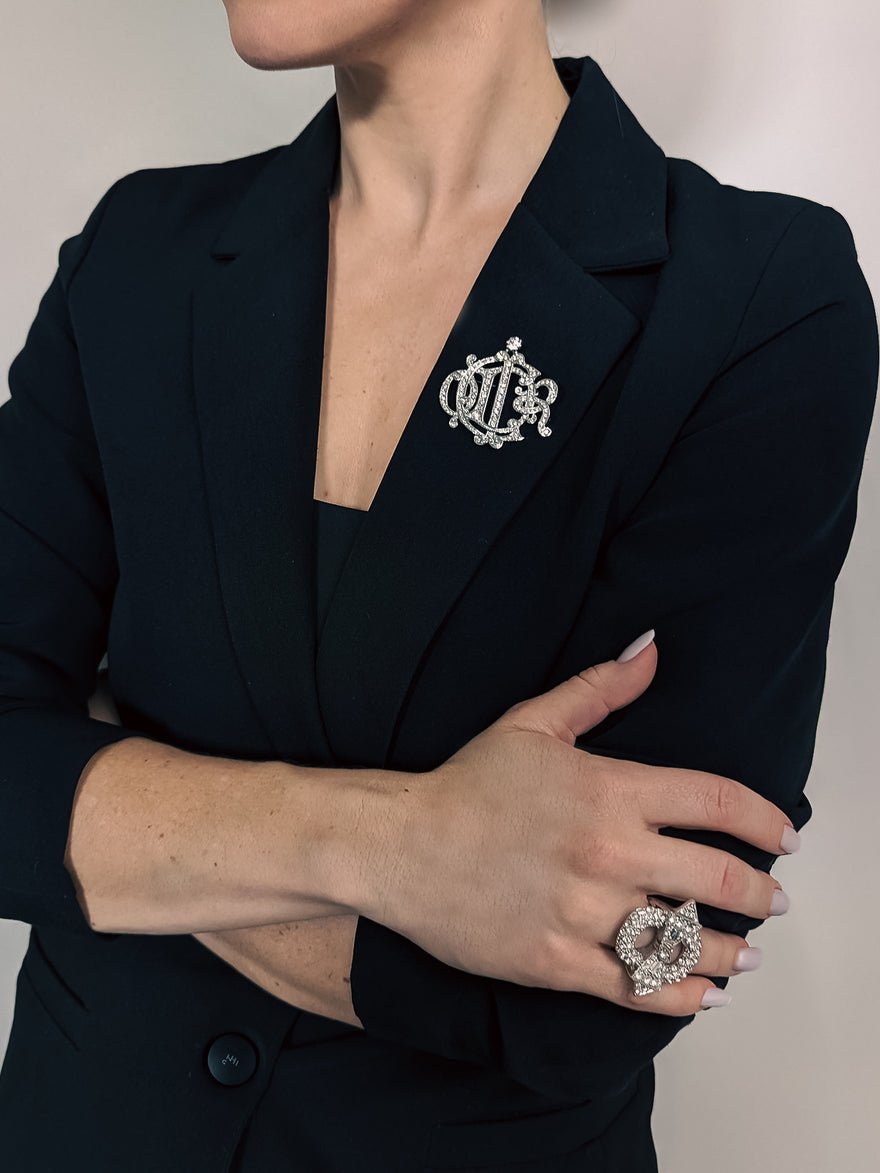 Dior Vintage Crystal brooch photo 3