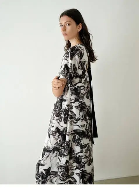 Veronika Maine Marble Midi Dress Print Size 16 photo 2