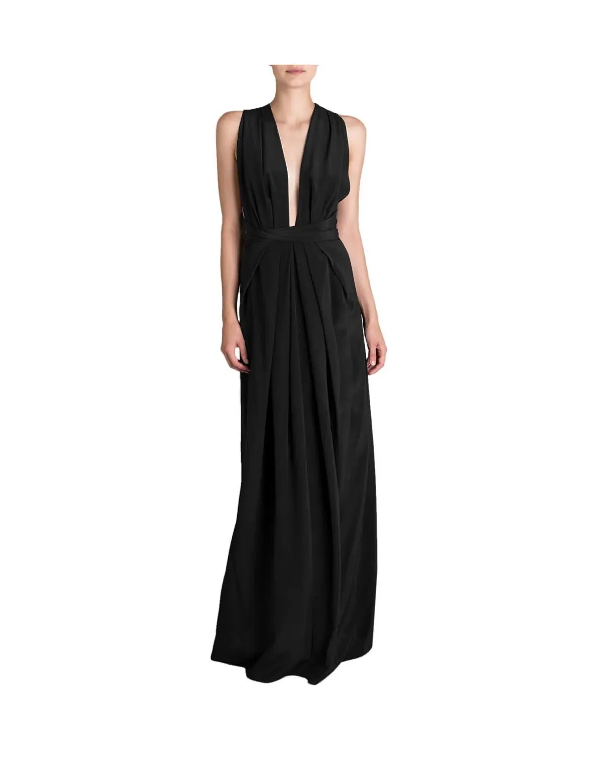 Bianca Spender Silk CDC Ascendent Gown Black Size  12 photo 5