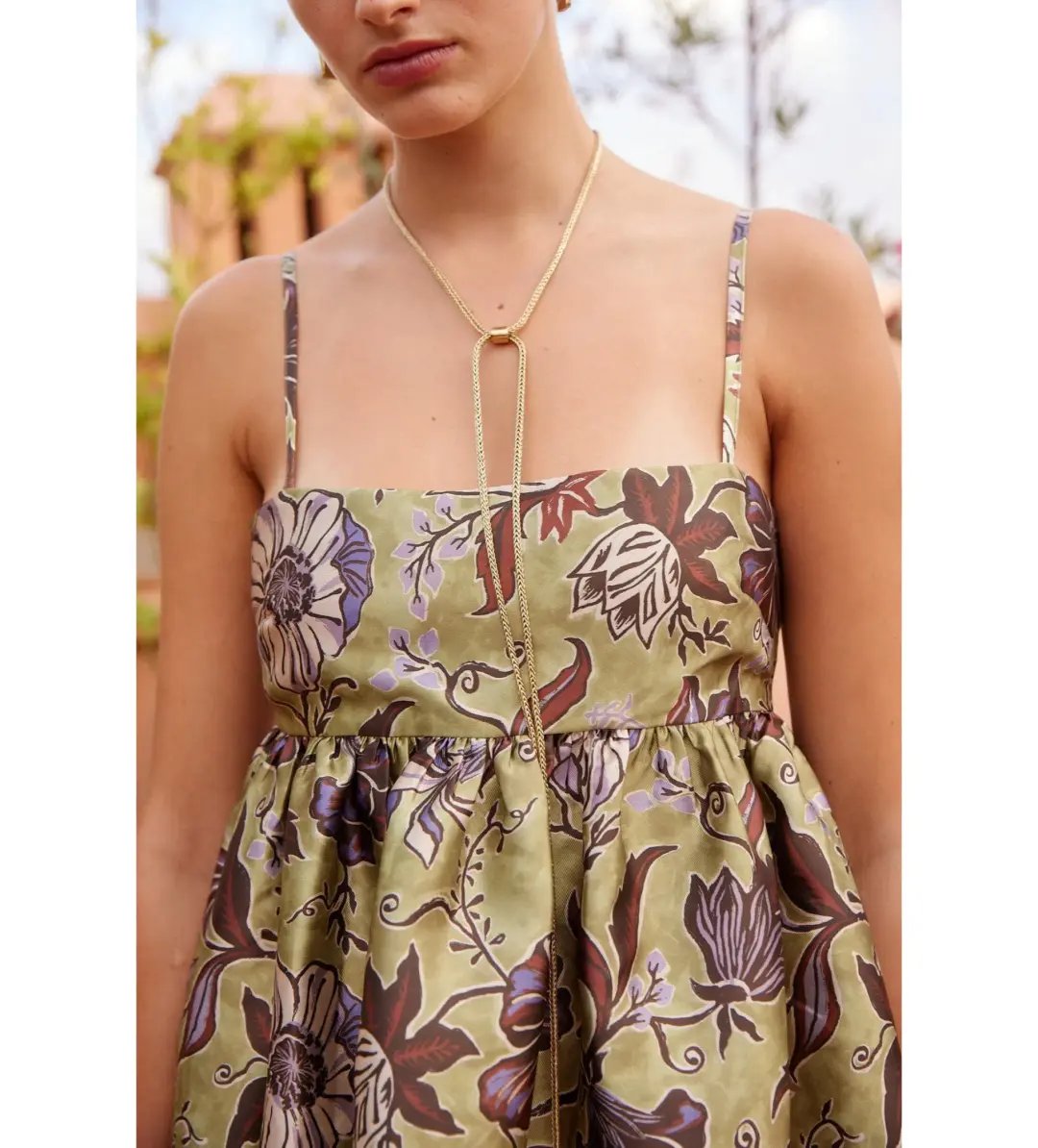 Alémais Citron Midi Dress Floral Size 6 photo 2