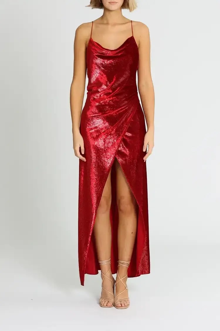 Camilla and Marc Mickey Slip Dress in Red Size 8 photo 2
