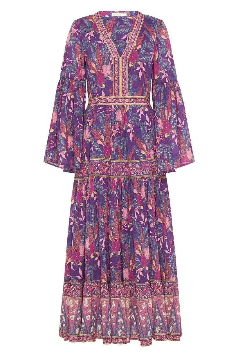 Spell & The Gypsy Collective Bianca Gown Wisteria Size M photo 3
