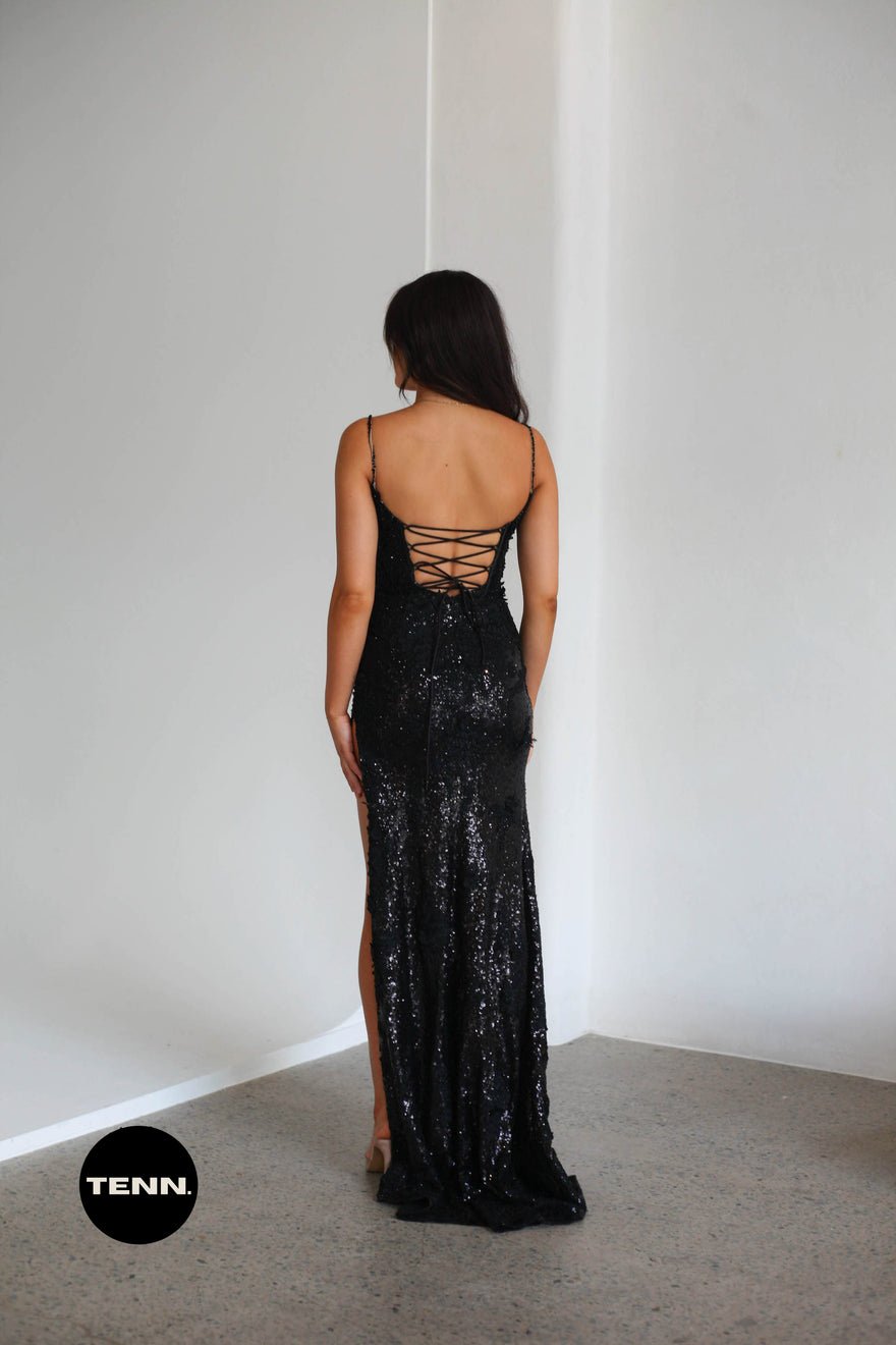 Sherri Hill Embellished Corset gown - 54838 - Black photo 2