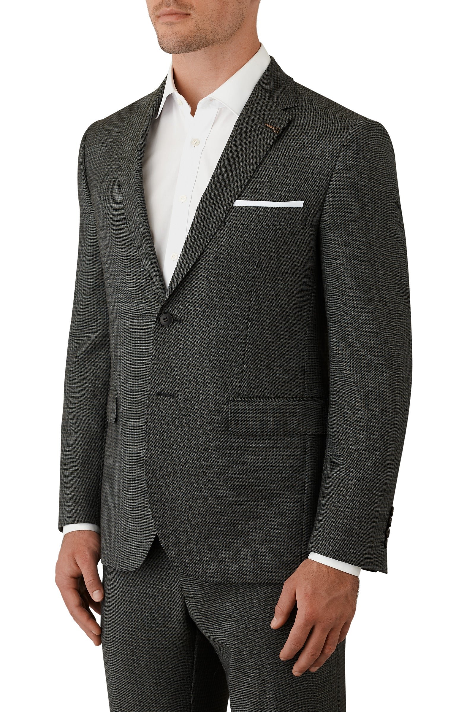 Joe Black Green Mission Suit Jacket photo 4