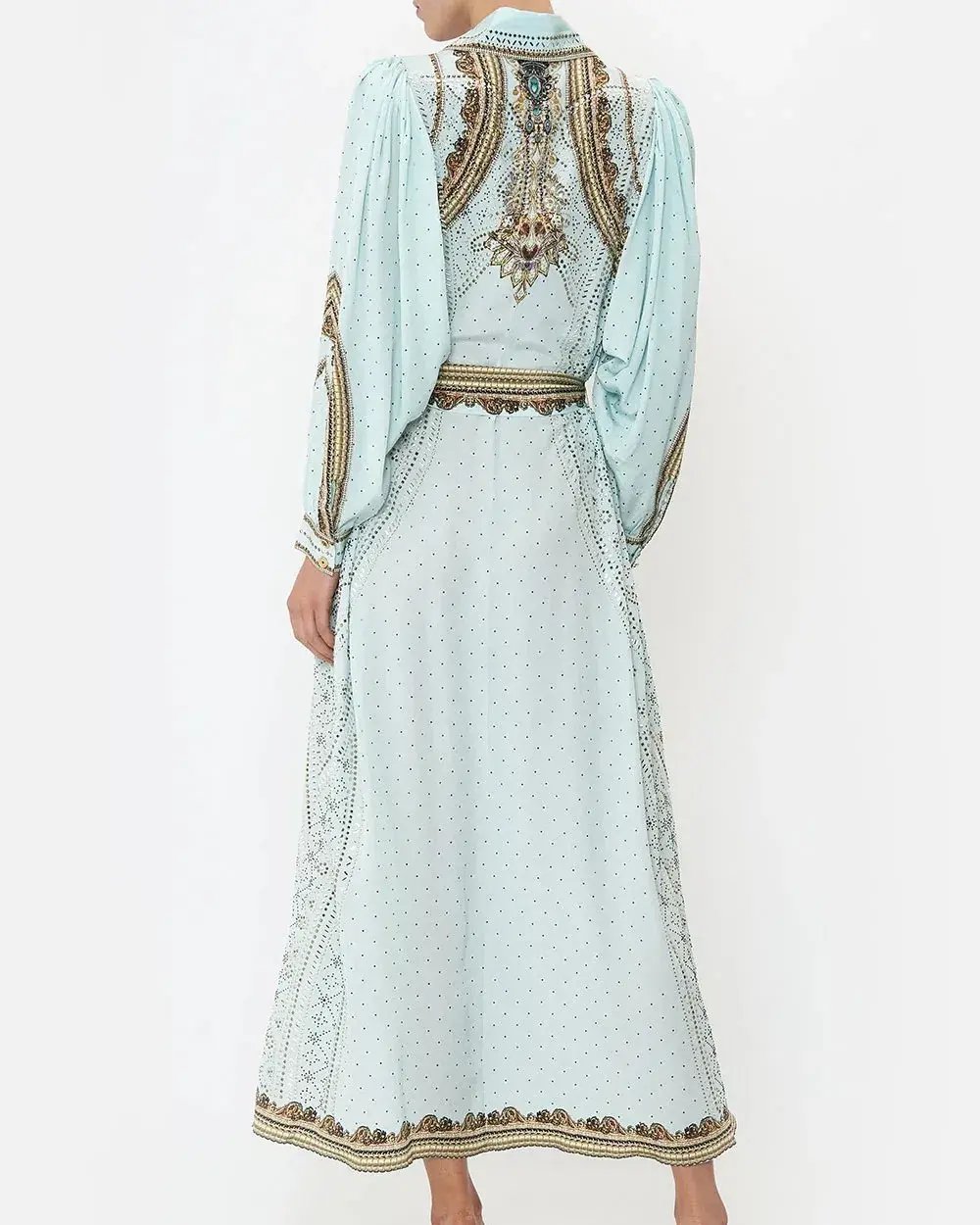 Camilla Curved Collar Shirt Midi Dress Luxe Espiritu Size L / AU 14 photo 3