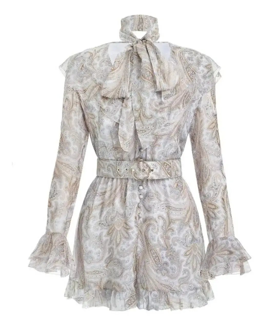 Zimmermann Luminous Paisley Silk Playsuit Size 0 / AU 8 photo 7