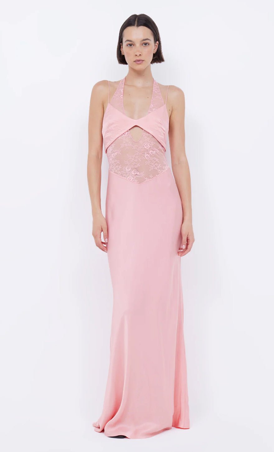 Bec & Bridge Liv Halter Maxi Gown Pink Sherbert photo 2