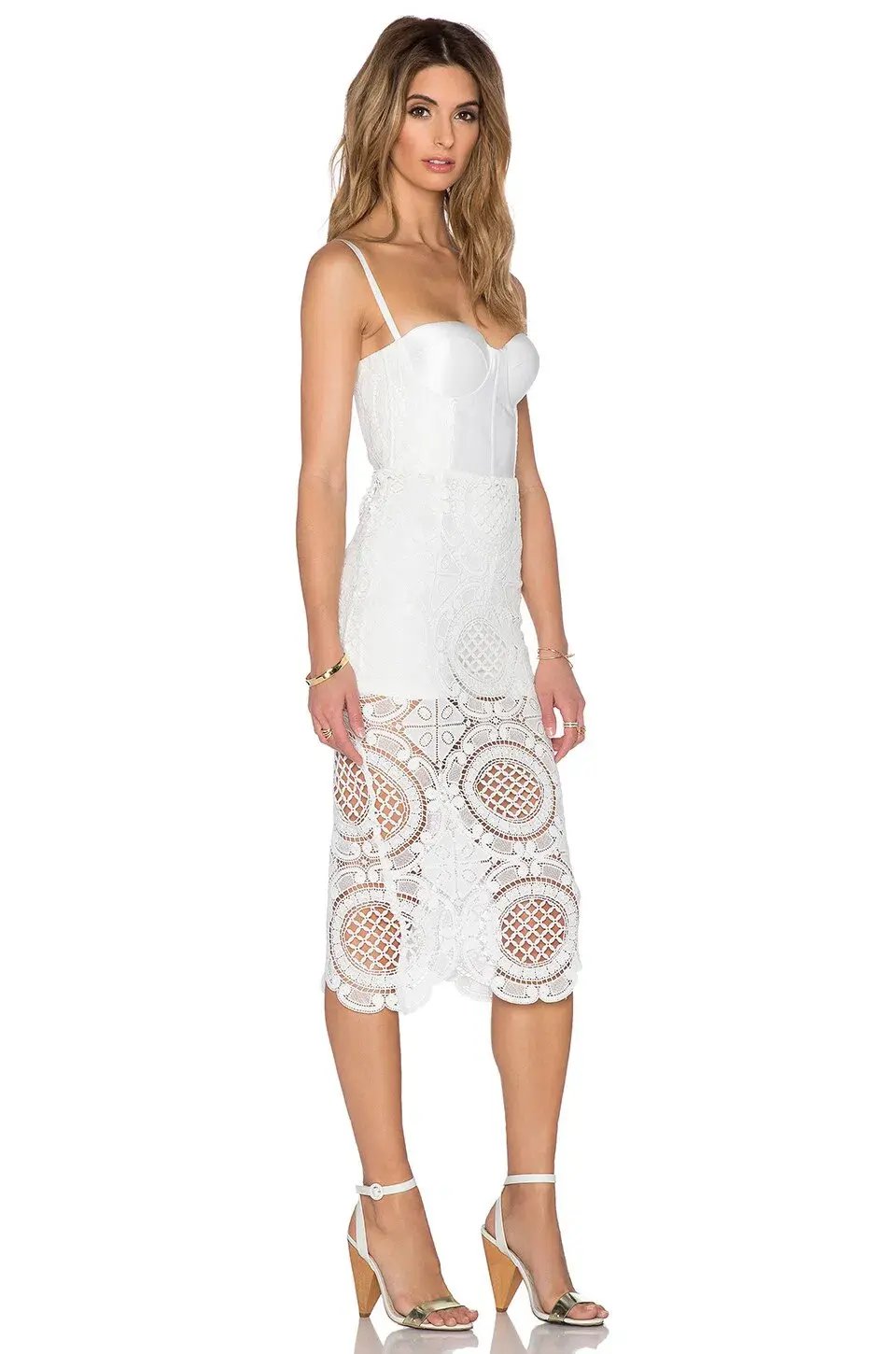 MISHA Flora Dress White Size 6/XS photo 2