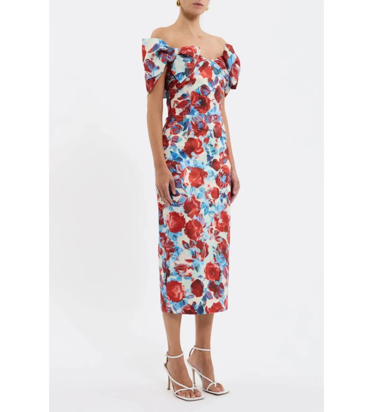 Rebecca Vallance Fleurette Midi Dress Floral Size 8 photo 2