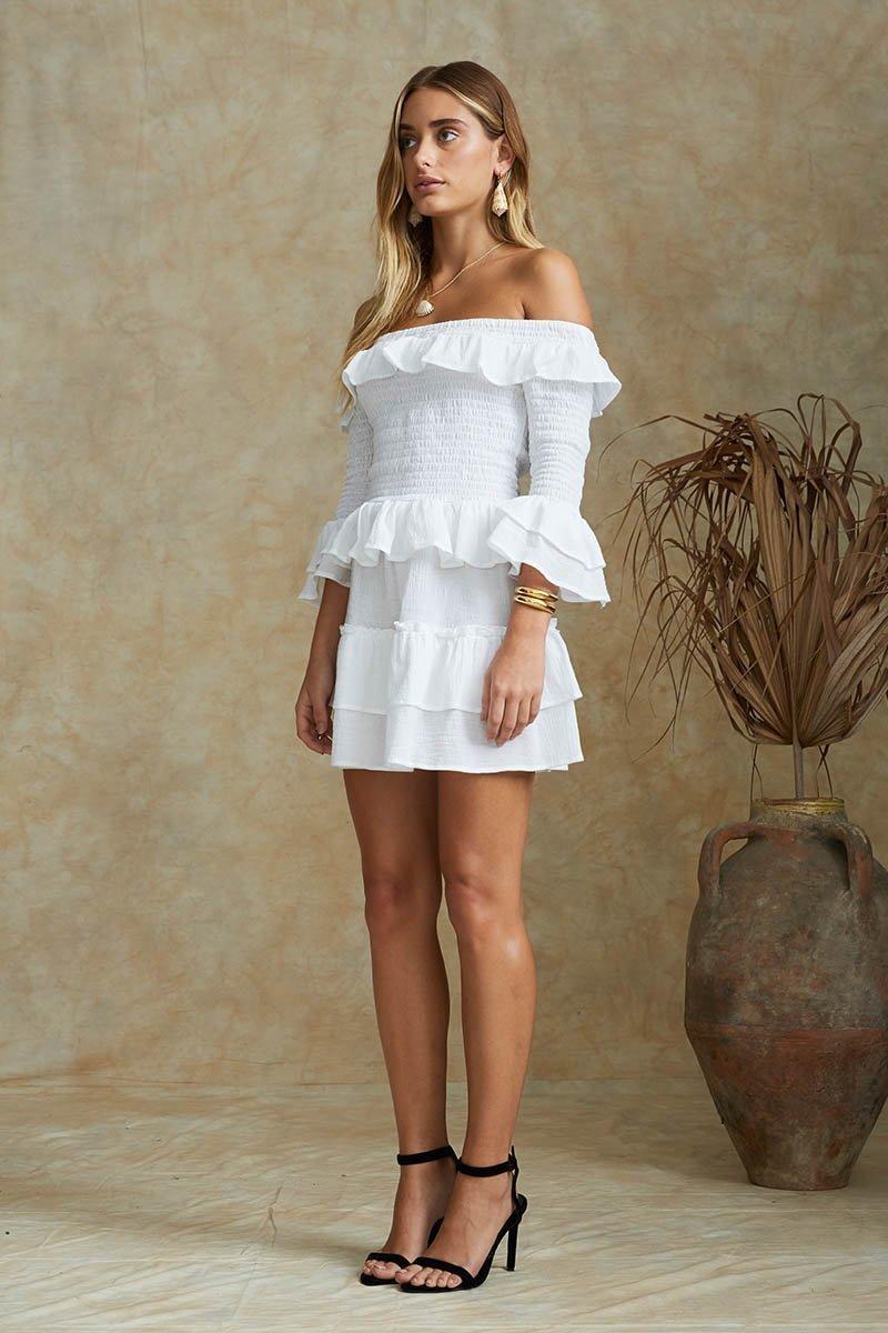 Maurie and Eve Crusin' Dress White Size 10 photo 3
