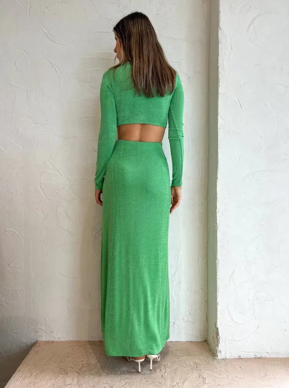 Significant Other Cali Long Sleeve Dress Sea Green Size 8 / S photo 3