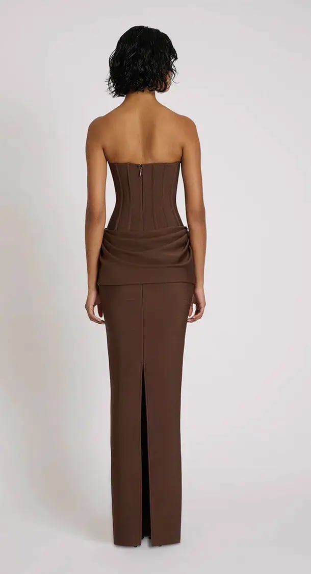 Eliya the Label Hilda Gown Brown Size AU 10 photo 3