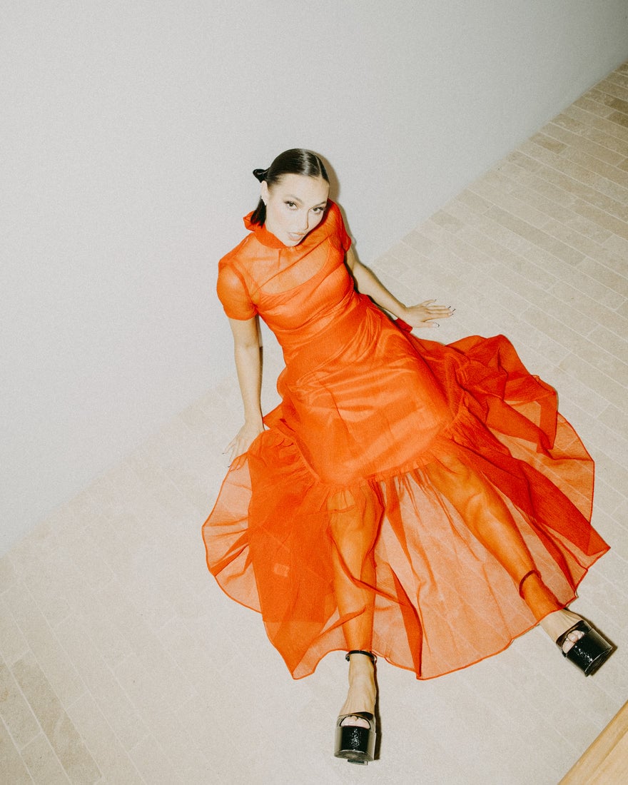 Staud Calluna Ruffled Organza Gown photo 4
