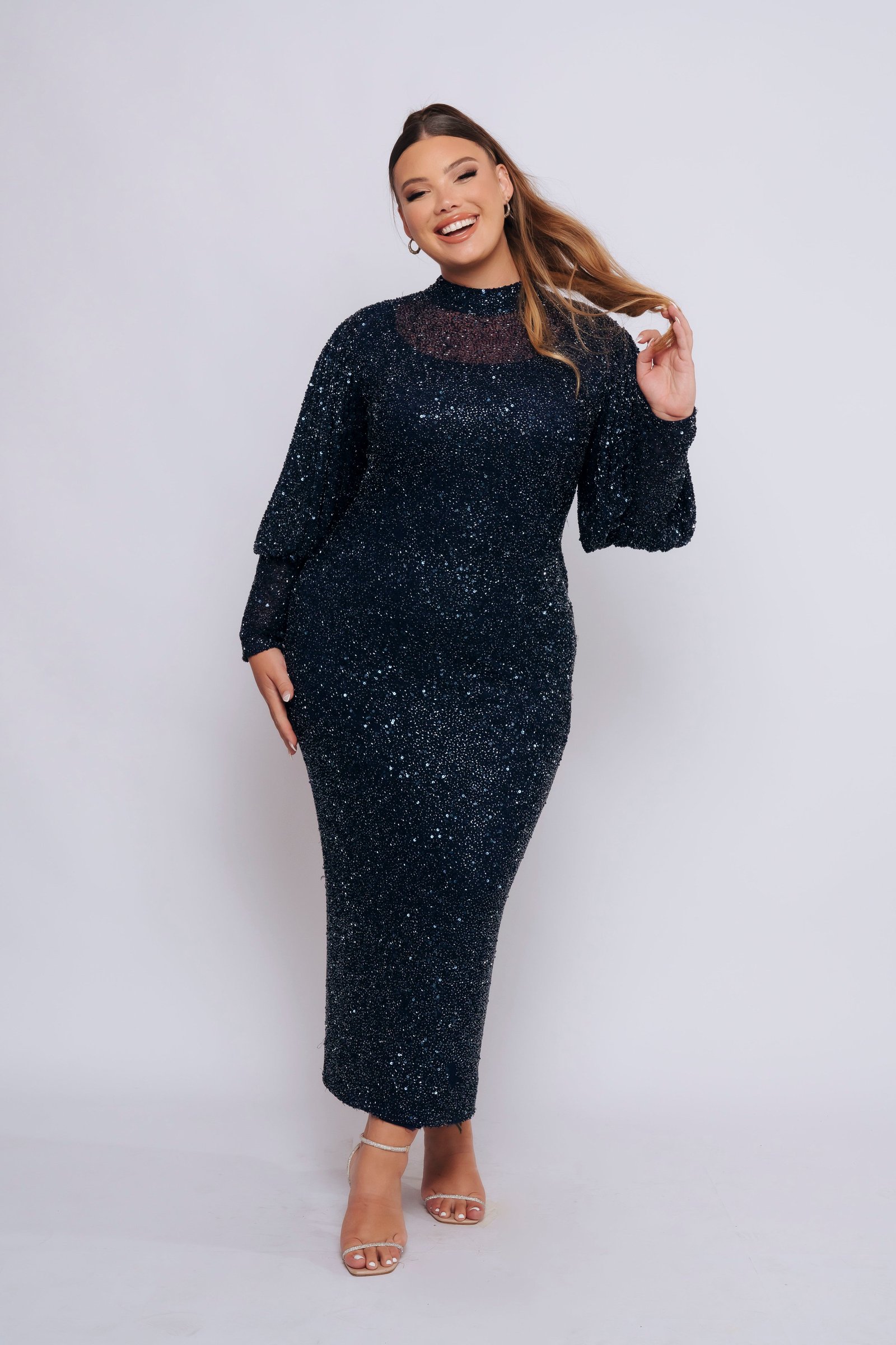 BELLISSA BELLE SLEEVE BY MY SECRET WARDROBE NAVY photo 8