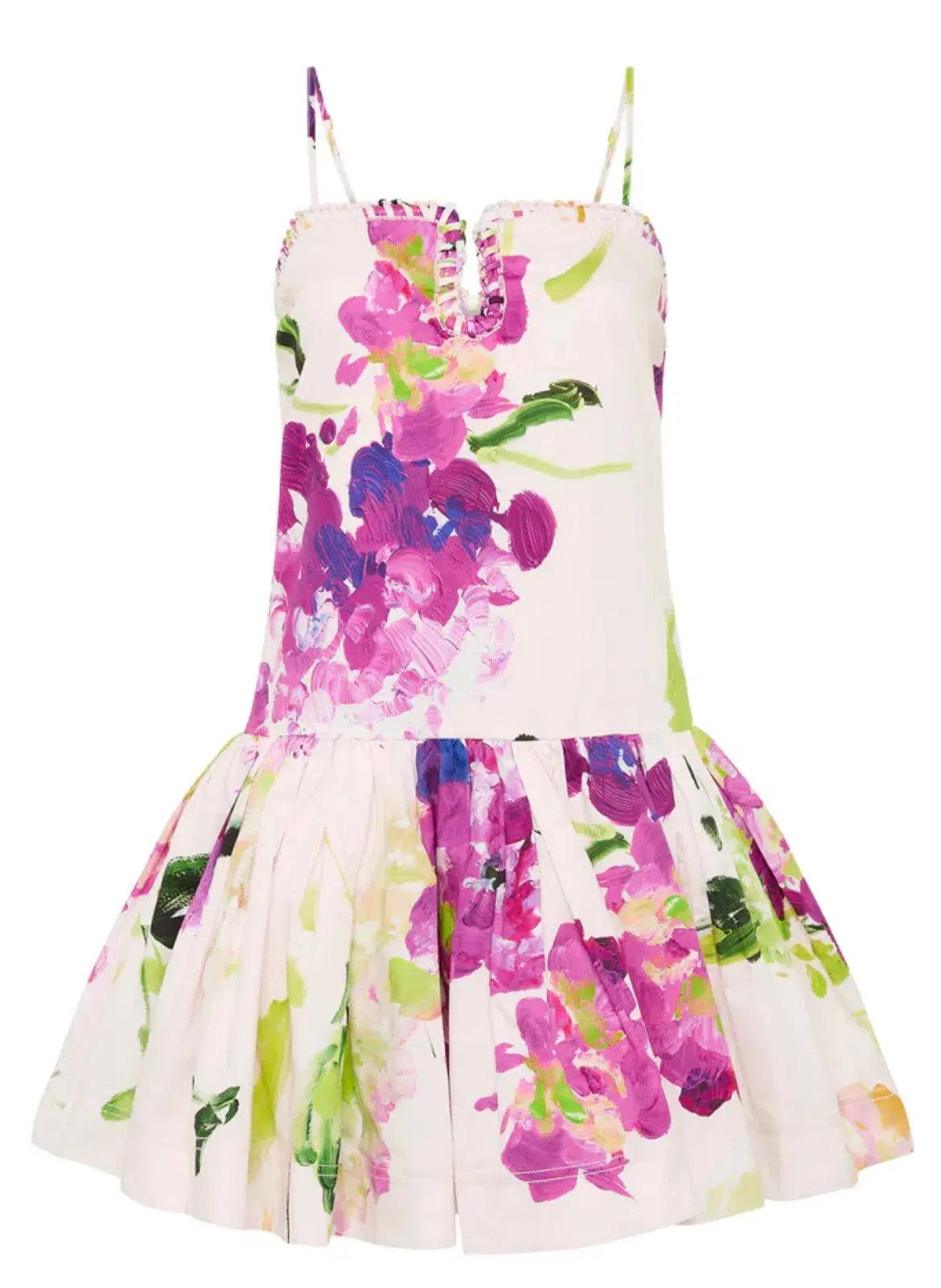 AJE Willow Sweetheart Mini Dress Wild Hyrdangea Size 6 photo 5