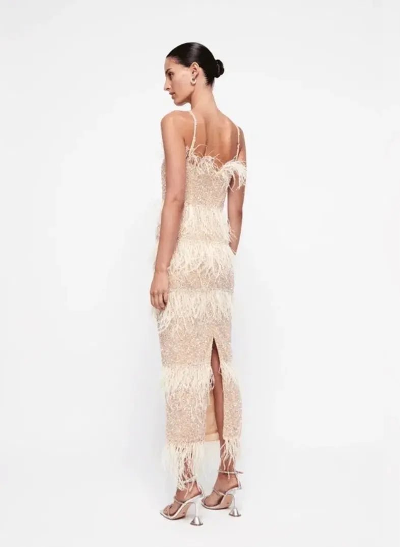 Rachel Gilbert Frenchy Dress Nude Size 5/AU16 photo 2