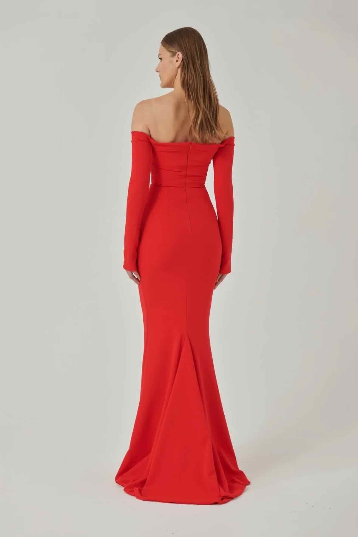 EFFIE KATS ANITA GOWN - CHERRY RED photo 4