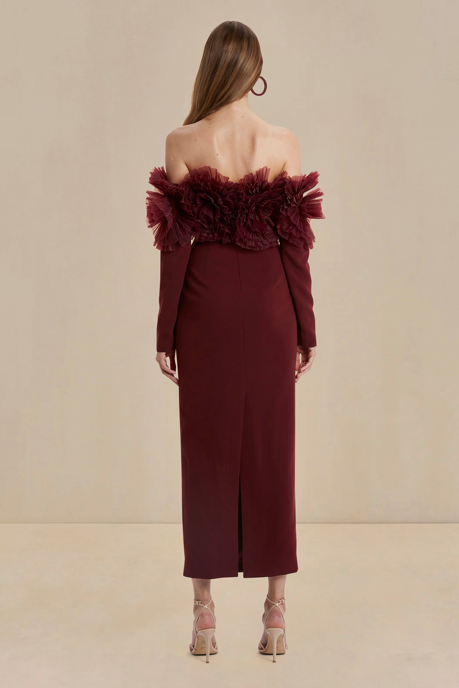 SONYA SIIA DRESS - MERLOT photo 6