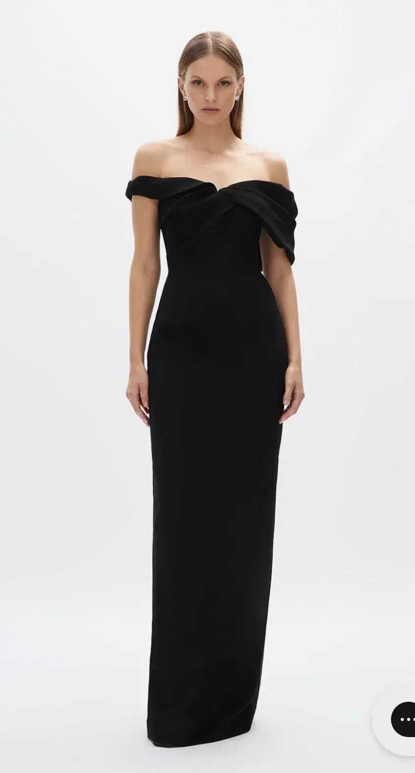 Rachael Gilbert Mattie Full Length Gown Black Size 8 photo 2