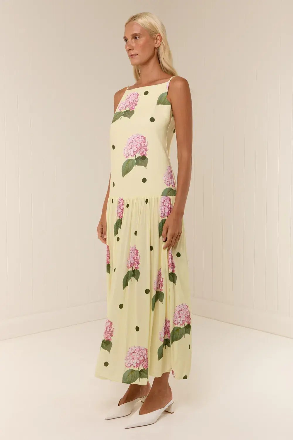 Palm Noosa Dropped Waist Bianca Dress Floral Size 8 photo 4