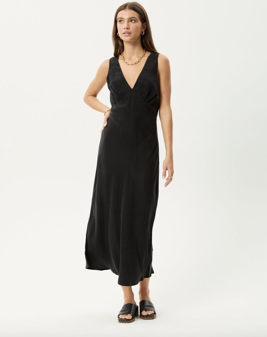 Silk Laundry V Neck Maxi photo 2