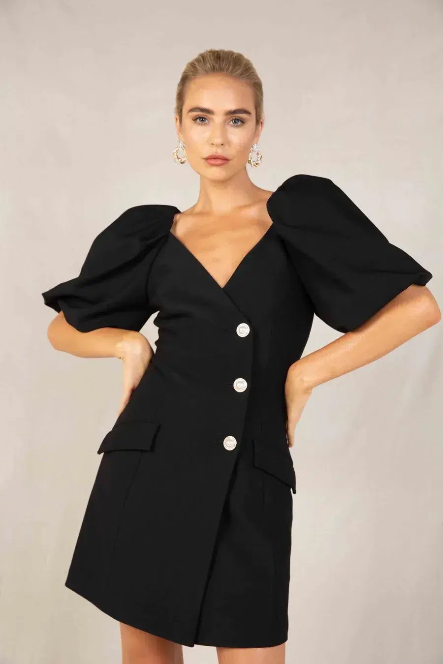 Misha Chanel Dress Black Size 10 photo 2
