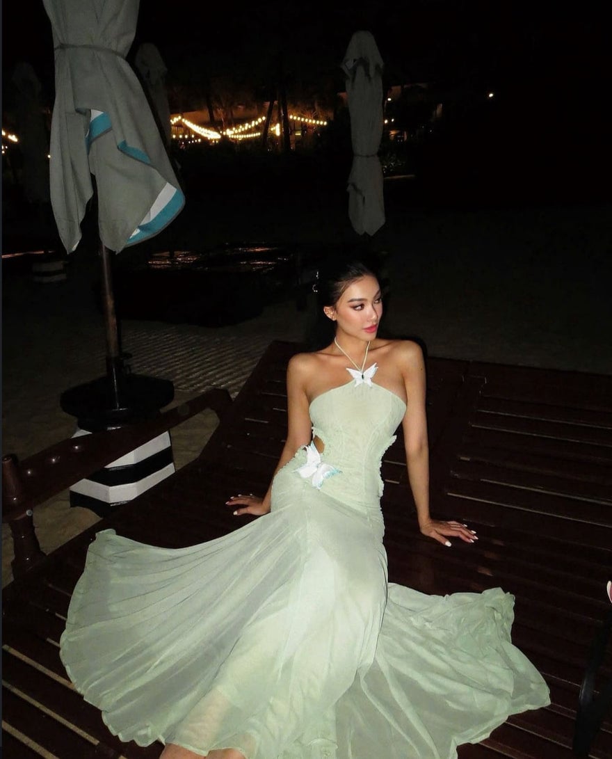 Huelleyrose Darya Dress - Green photo 3