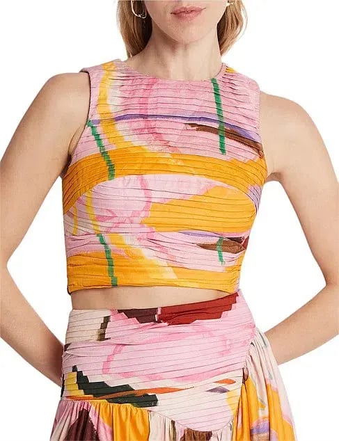 Aje Palette Ruched Top Expression Size 8 photo 2