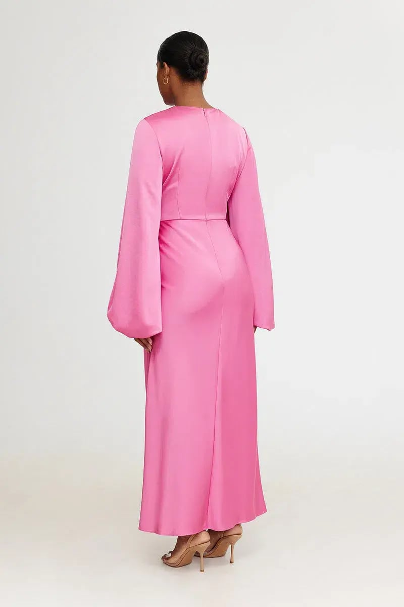 Significant Other Lara Long Sleeve Dress Pop Pink Size 10 photo 2