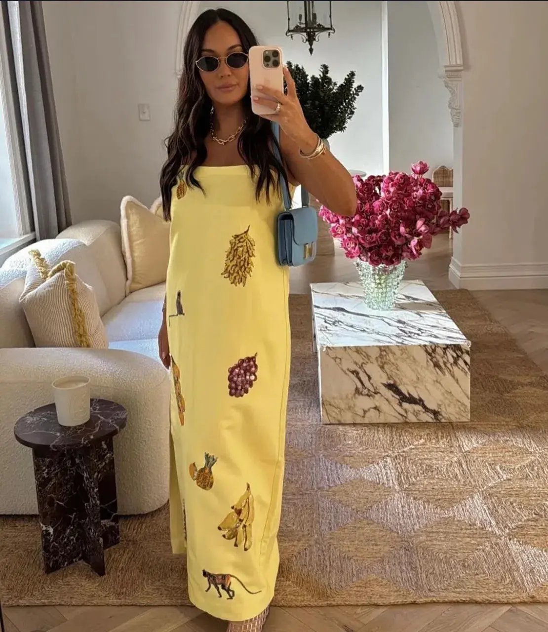 ALEMAIS Diamond Dancer Midi Dress Yellow 10 photo 4