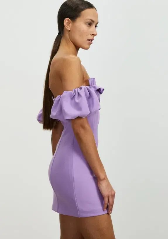 Lover Nicoletta Mini Dress Purple Size 8 photo 4