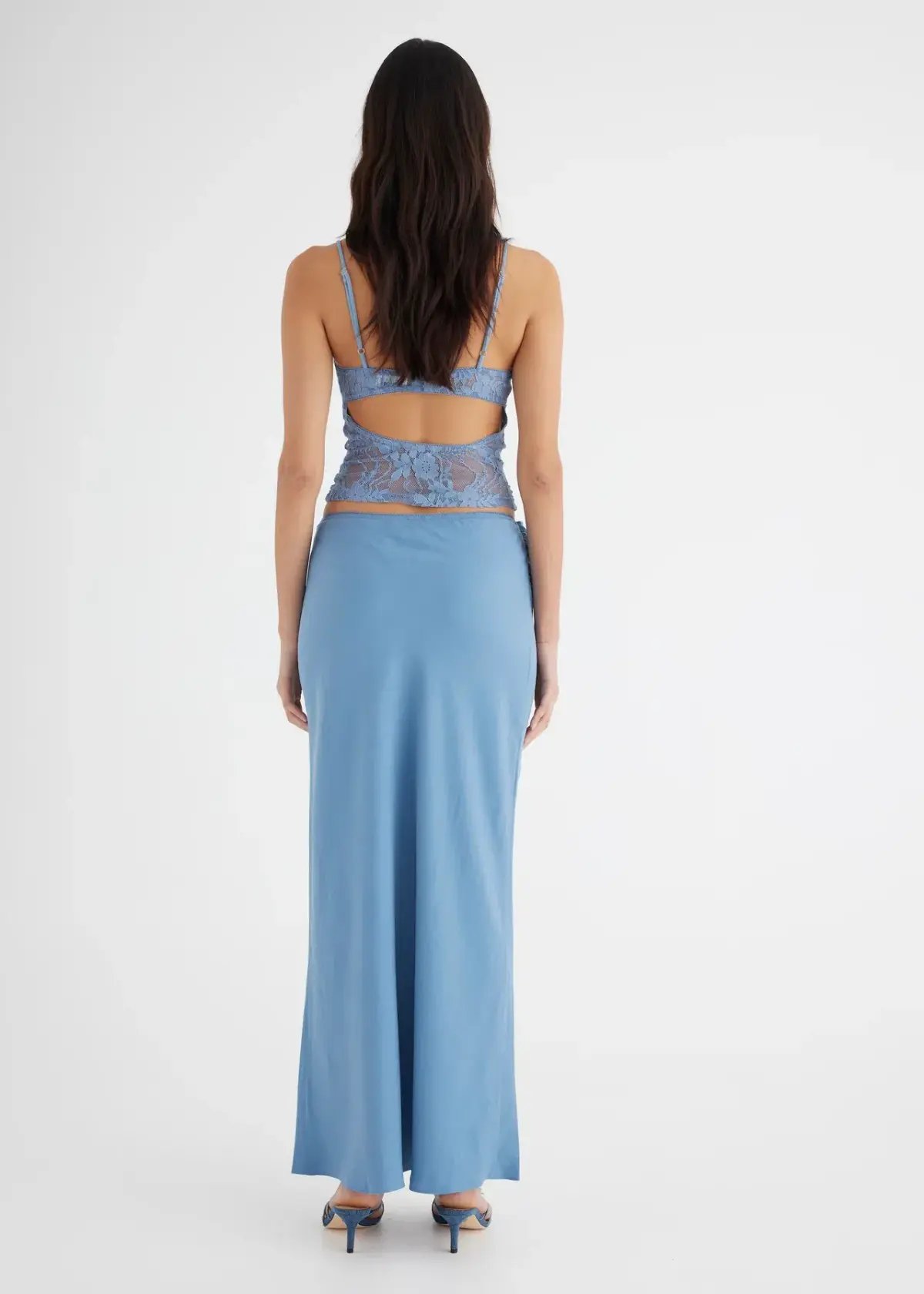 Benni Miko Cami Top and Skirt Set Storm Blue Size AU 10 photo 3