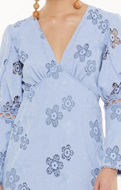 Blue Hue LS mini dress photo 2