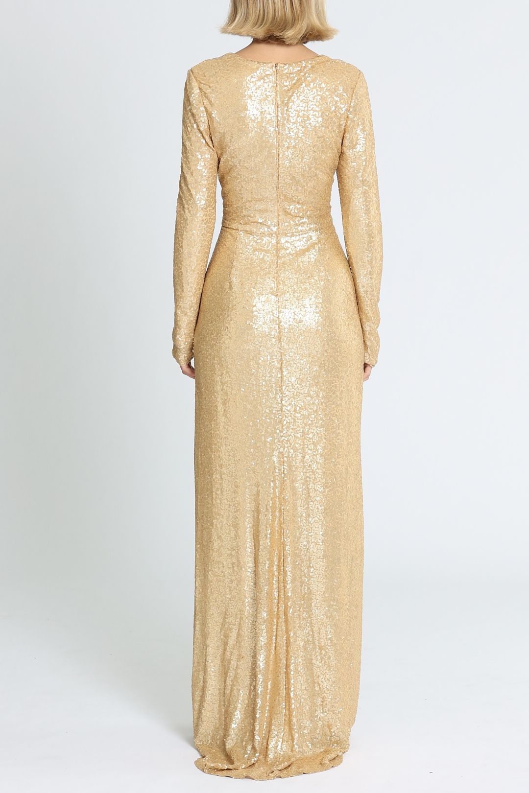 Angelique Gold Drape Gown photo 3